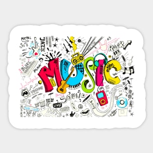 Musical Instrument Sticker